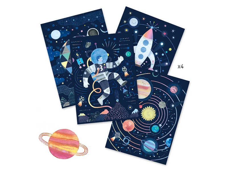 Cartes à gratter - Mission cosmique
