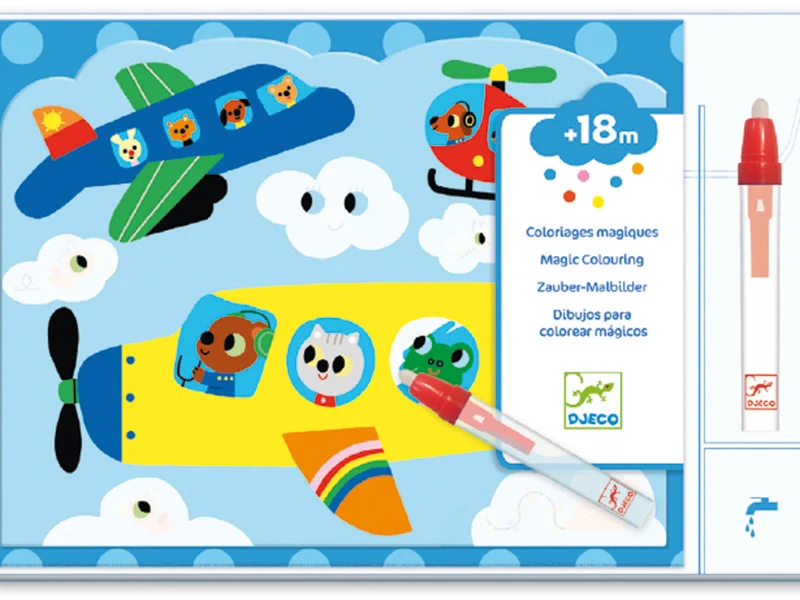 Coloriages magiques - Caché dans le ciel - Djeco
