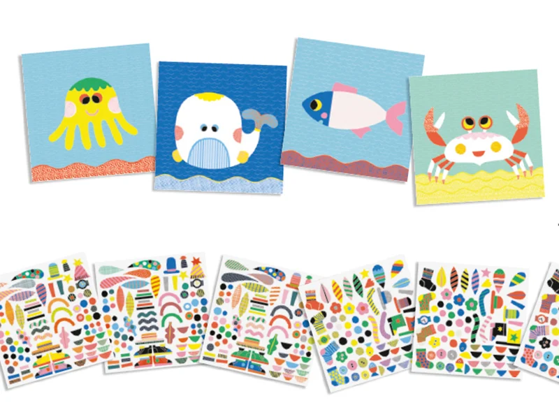 Marins - créer avec des stickers