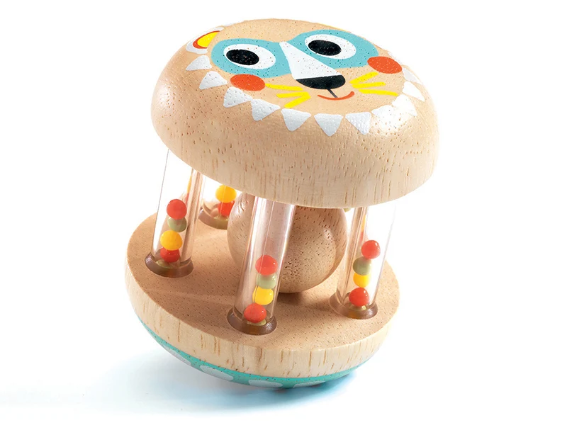 Petit hochet lion à secouer