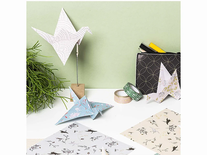 50 feuilles de papier Origami "Jardin Japonais" - Rico Design