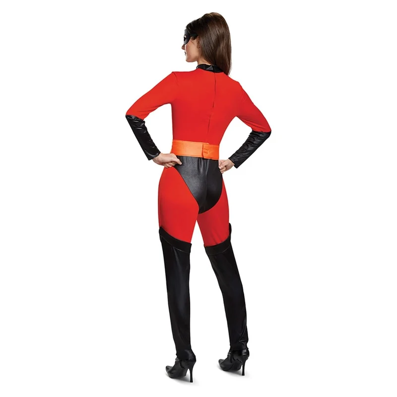 Mrs. Incredible Costume for Adults, The Incredibles, Jumpsuit and Mask