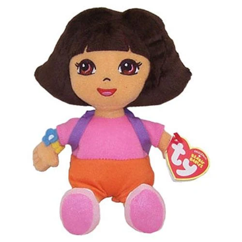 TY Dora The Explorer - Dora Plush (Small) / TY Dora l'exploratrice - Peluche Dora (Petite)