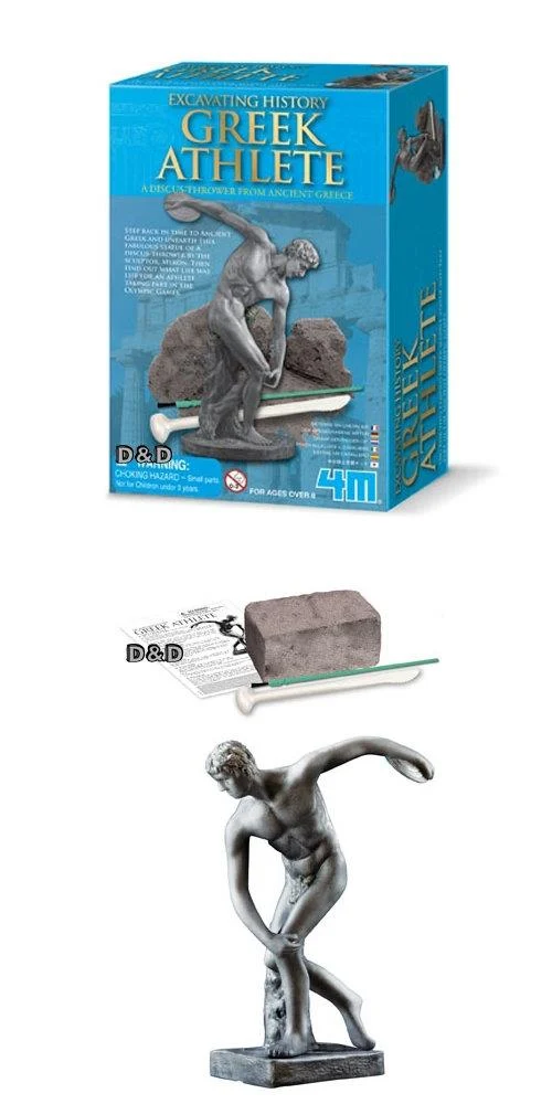 Greek Dig and Discover Disk Statue / Creusez et découvrez la statue du disque