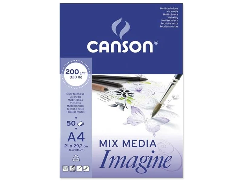 Bloc papier Canson Imagine A4 - 200g/m²