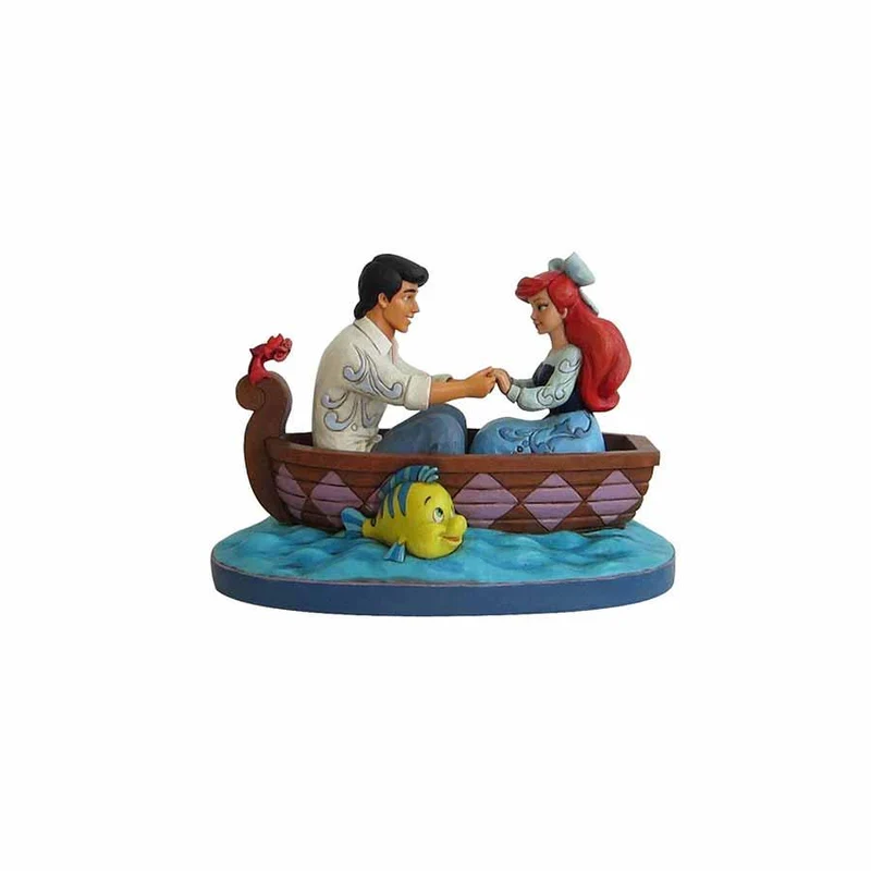 Disney The Little Mermaid Ariel and Prince Eric on Boat Figurine - Figurine d'Ariel et prince Éric sur un bateau