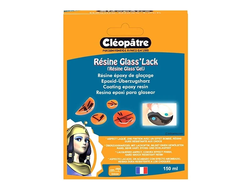 Résine de glaçage "Glass'Lack" - transparent 150 ml*Cléopatre*