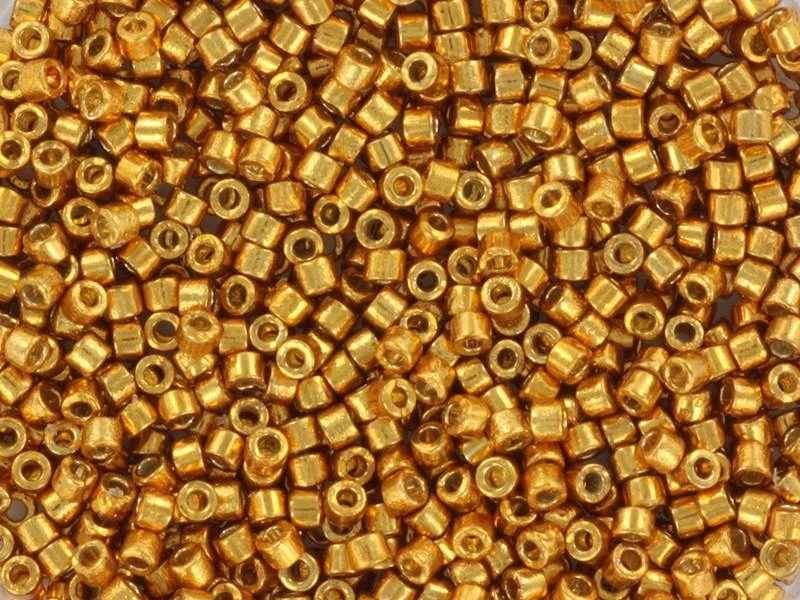 Miyuki delicas 11/0 - Duracoat galvanised yellow gold 1833