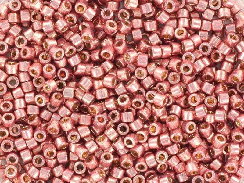 Miyuki delicas 11/0 - Duracoat galvanized dark coral 1839