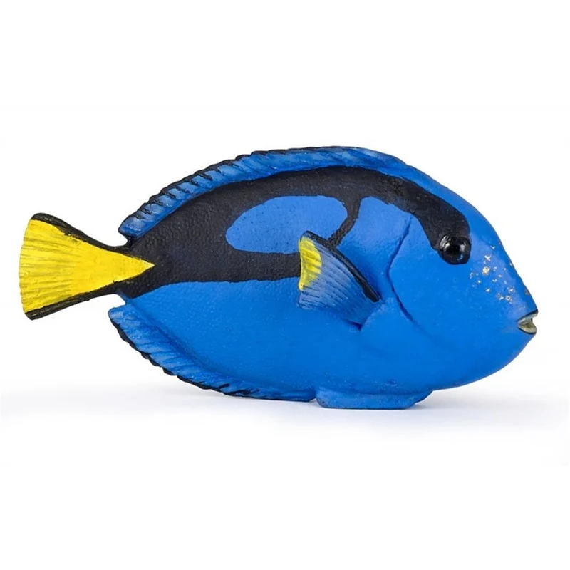 Papo Figurine Blue Tang Fish (surgeon fish) / Figurine de poisson-chirurgien bleu