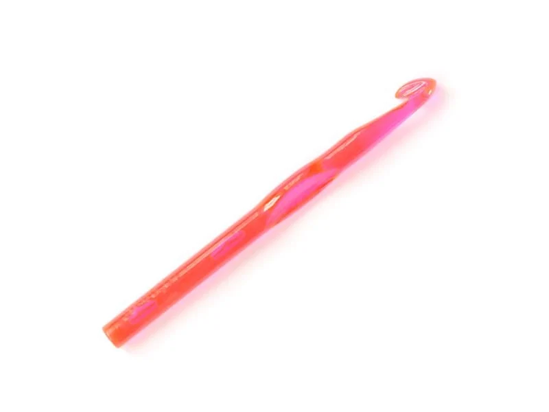 Crochet fluo 10 mm - Plastique
