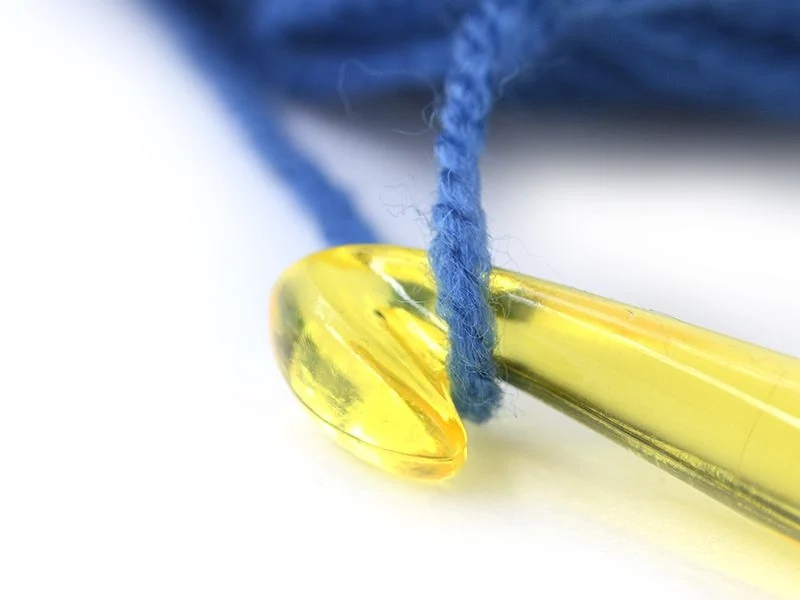 Crochet fluo 9 mm - Plastique