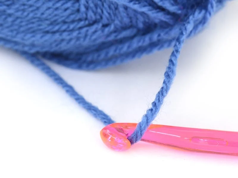 Crochet fluo 6 mm - Plastique