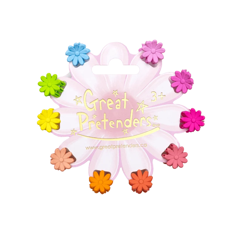 Daisy Delight Mini Hairclips, 10 Count