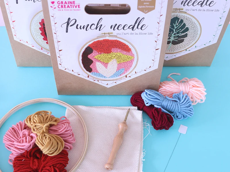 Kit punch needle - Feuille de monstera