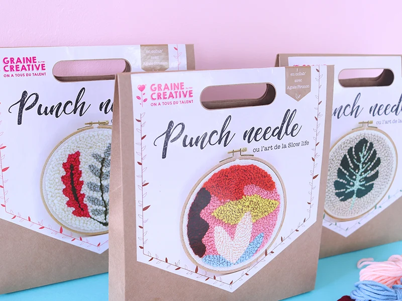 Kit punch needle - Feuille de monstera