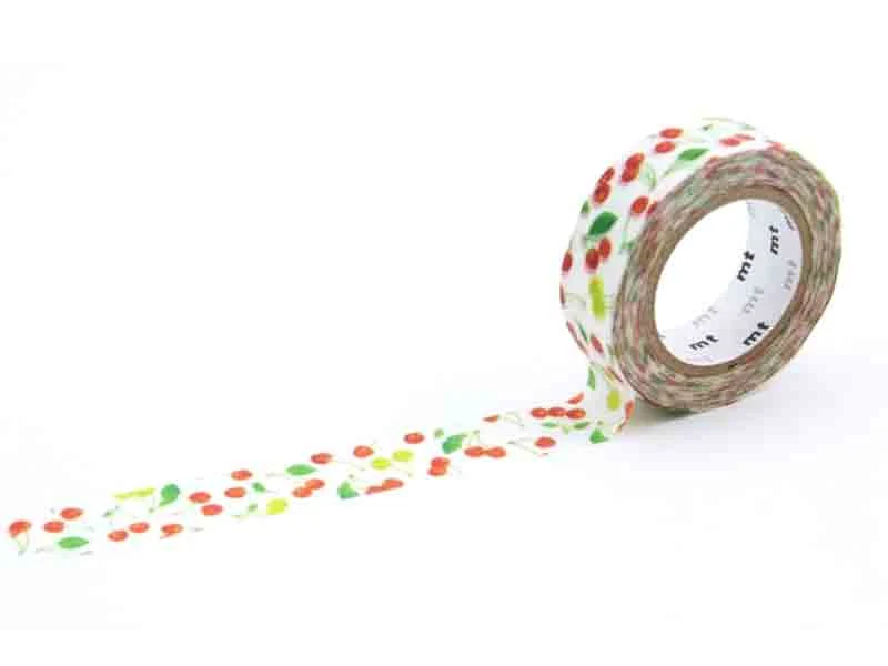 Masking tape motif - Cerises
