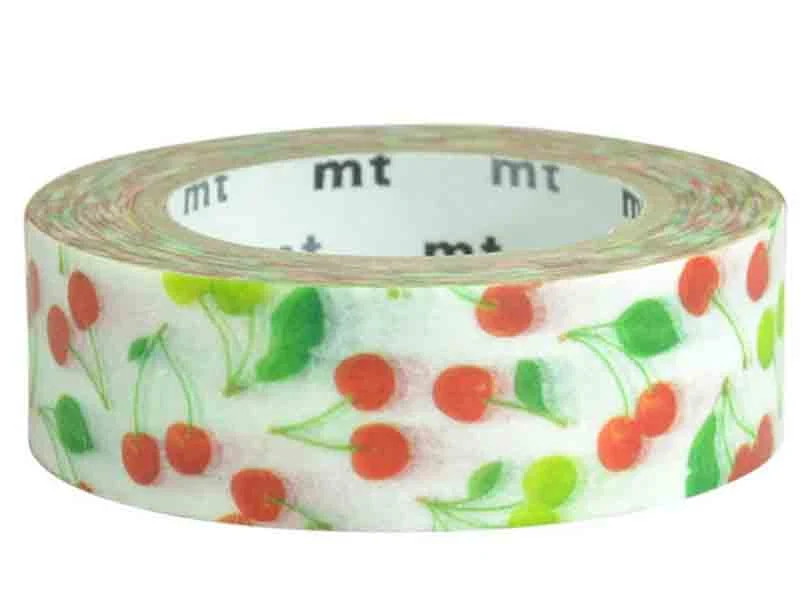 Masking tape motif - Cerises