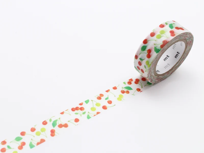 Masking tape motif - Cerises