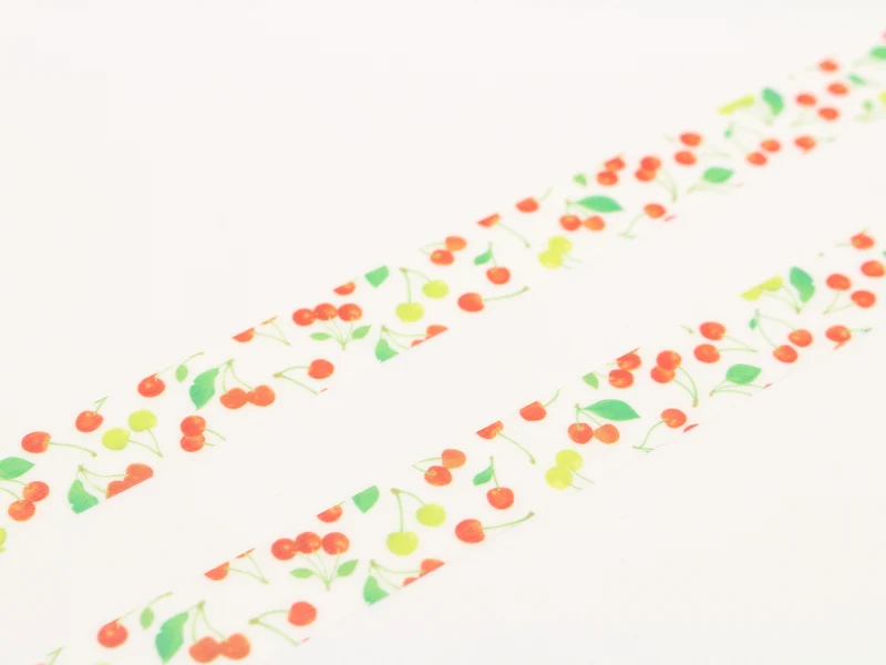 Masking tape motif - Cerises