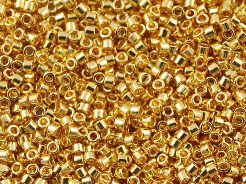 Miyuki Delicas 11/0 - Duracoat opaque galvanised gold 1832