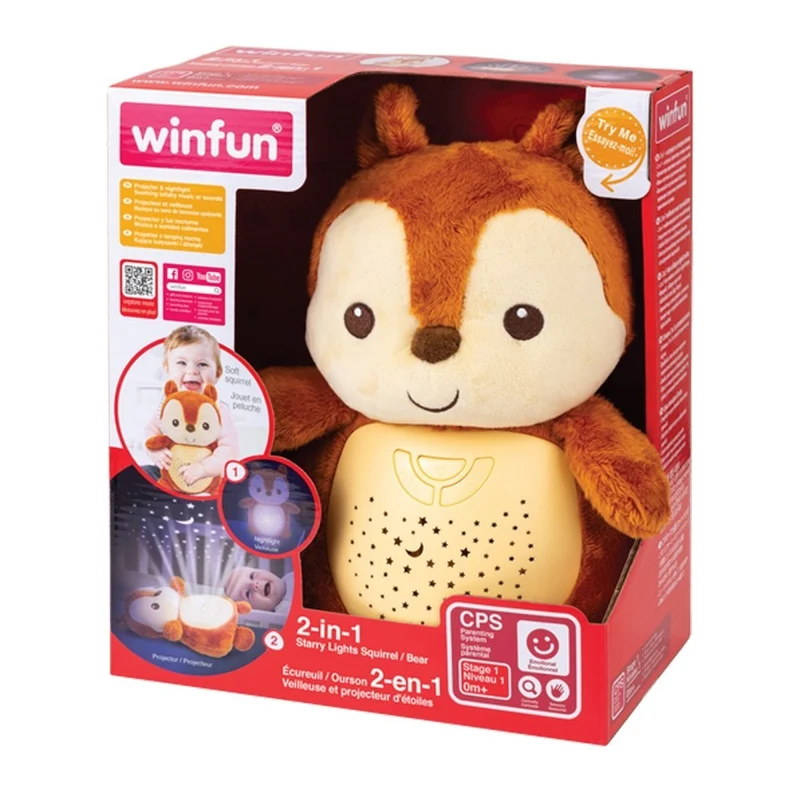 Squirrel Starry Lights Projector and Night Light, 1 Count