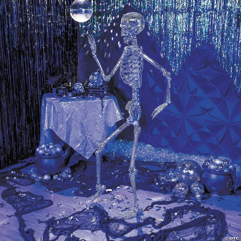 Posable Disco Skeleton, 60 Inches, 1 Count