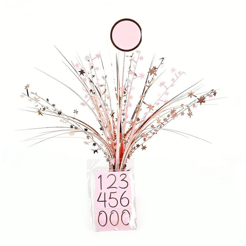 Rosé Celebration Birthday Customizable Centerpiece, 18 Inches, 1 Count