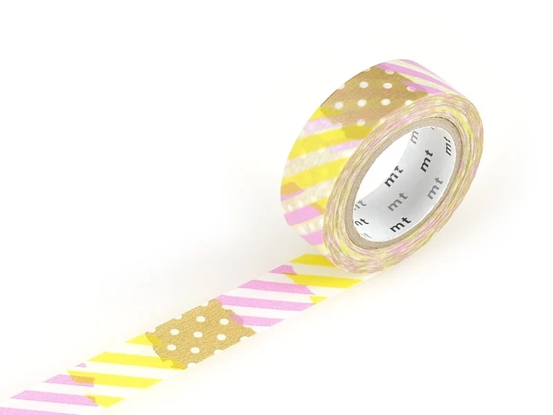 Masking tape motif - Rayures et pois I