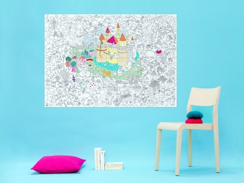 Poster géant en papier à colorier - MAGIC - OMY