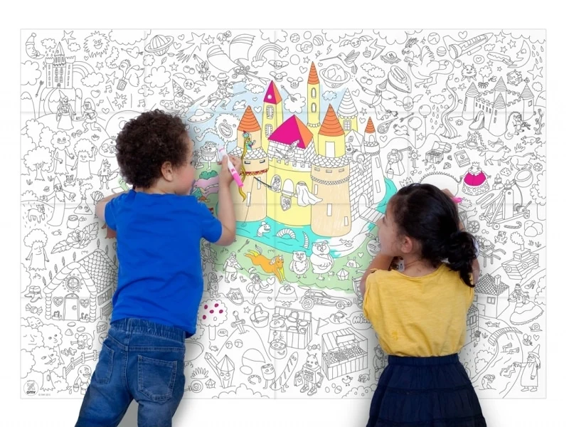 Poster géant en papier à colorier - MAGIC - OMY