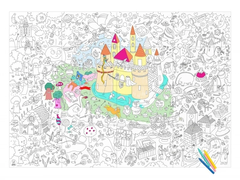 Poster géant en papier à colorier - MAGIC - OMY
