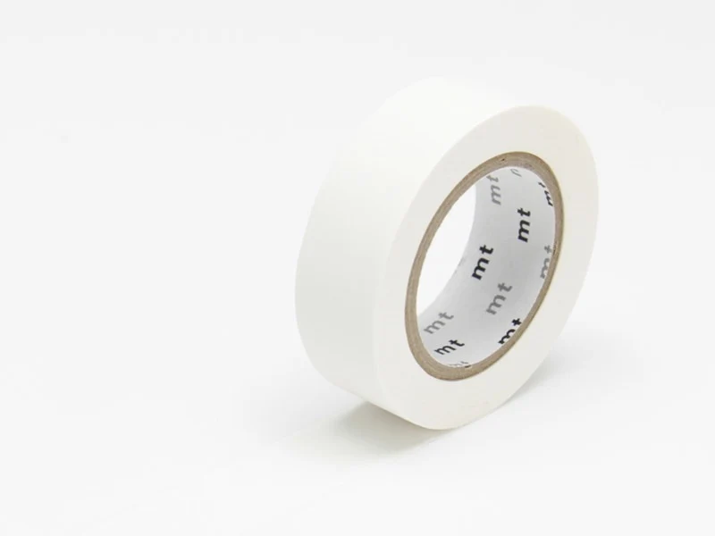 Masking tape uni - blanc