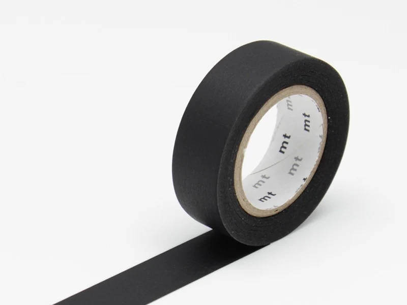 Masking tape uni - noir