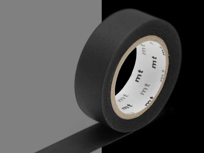 Masking tape uni - noir
