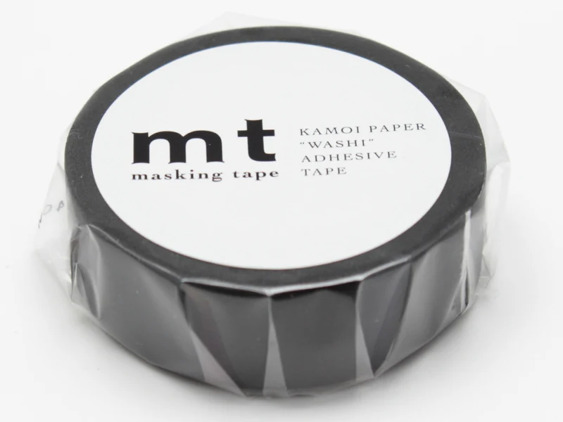 Masking tape uni - noir