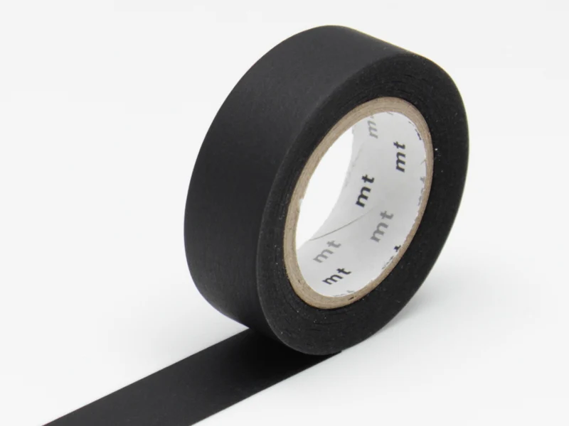 Masking tape uni - noir