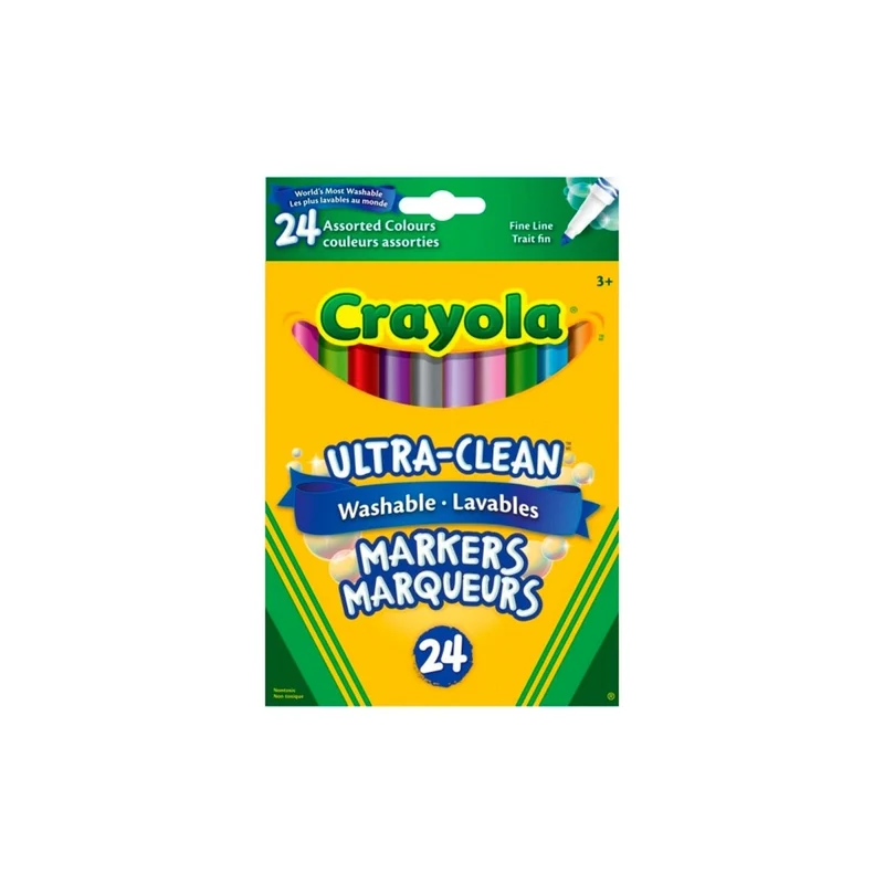 Crayola Ultra-Clean Washable Markers, 24 Count