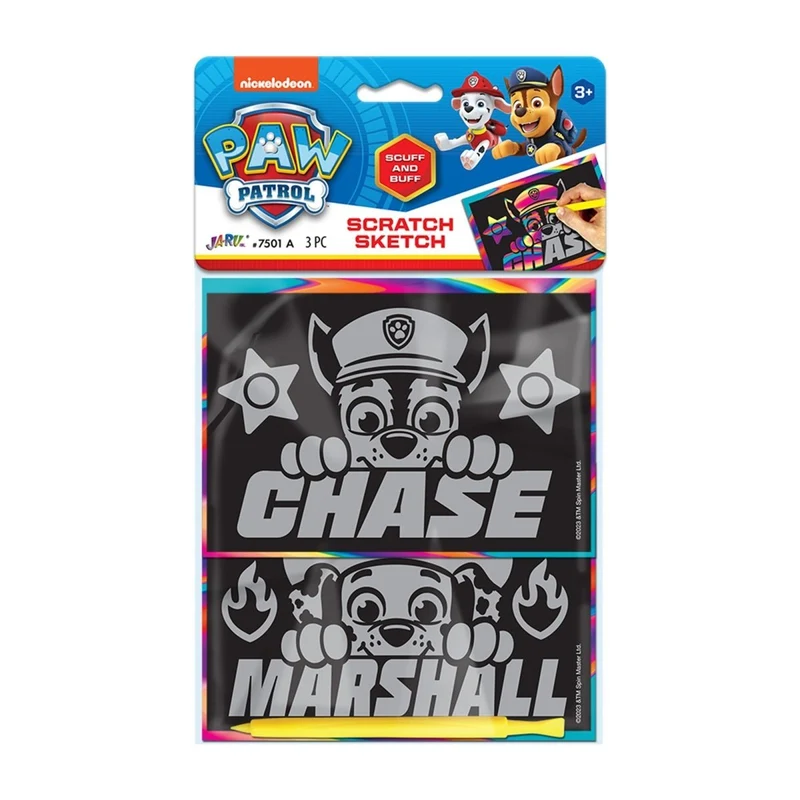 Paw Patrol Chase and Marshall Scratch Sketch, 1 Count