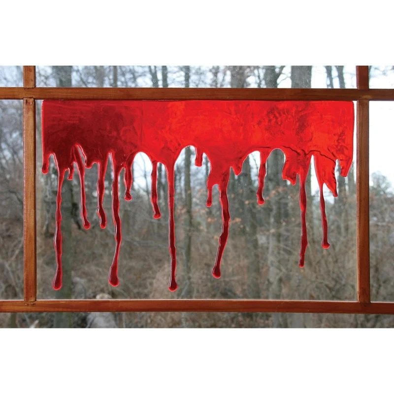 3-D Bloody Window Decor, 18 Inches, Assortment, 1 Count