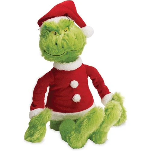 Manhattan Toy Dr. Seuss The Grinch in Santa Suit / Le Grinch du Dr. Seuss en costume de Père Noël.
