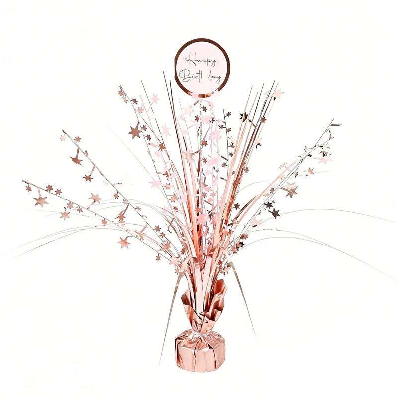 Rosé Celebration Happy Birthday Centerpiece, 18 Inches, 1 Count