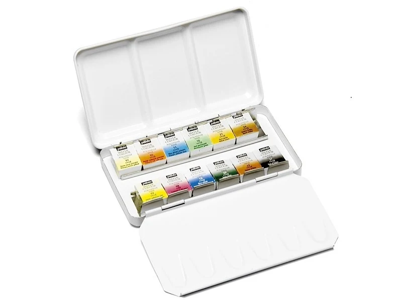 Coffret aquarelle fine 12 demi godets