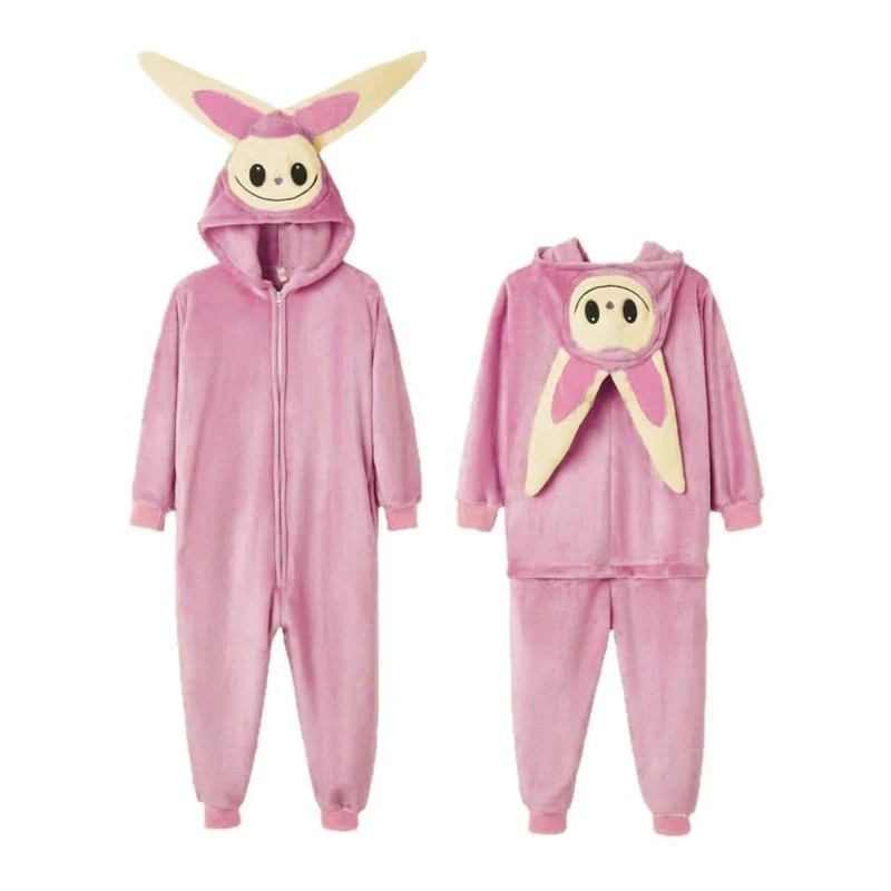 Pink Lafufu Costume for Kids, Hooded Jumpsuit