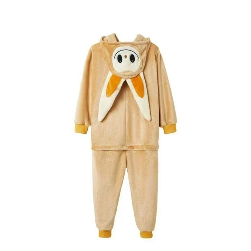 Beige Lafufu Costume for Kids, Hooded Jumpsuit
