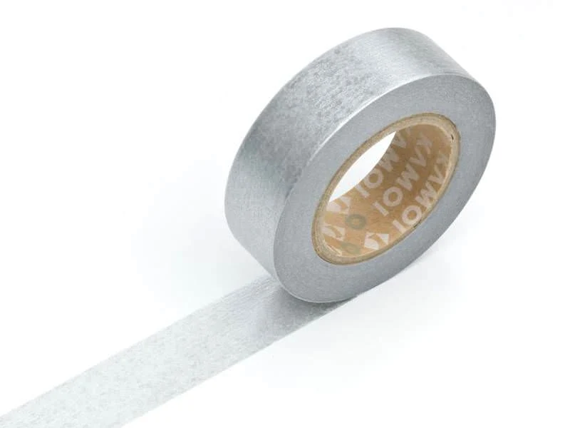Masking tape uni - argent
