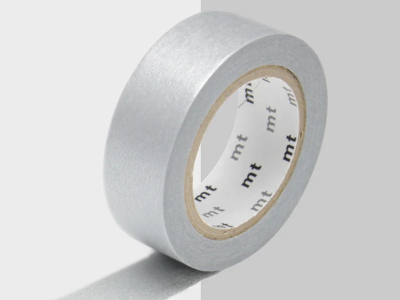 Masking tape uni - argent