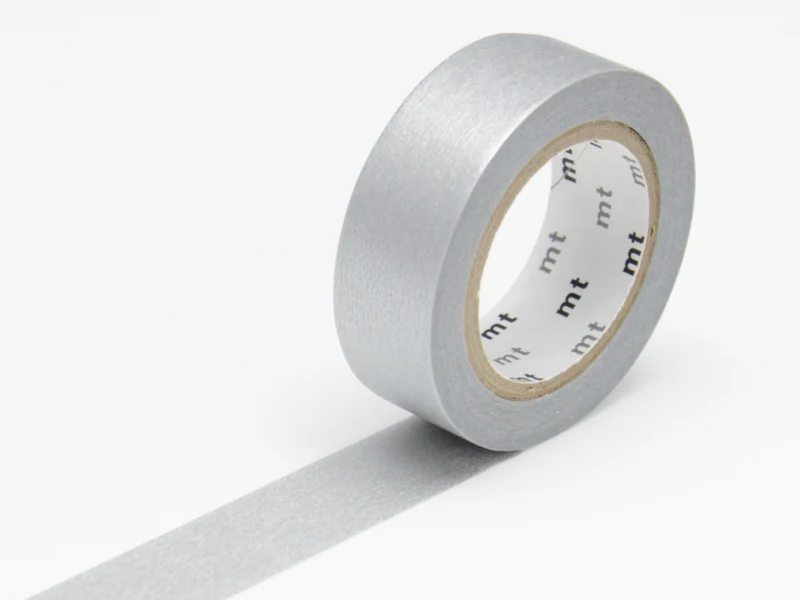 Masking tape uni - argent