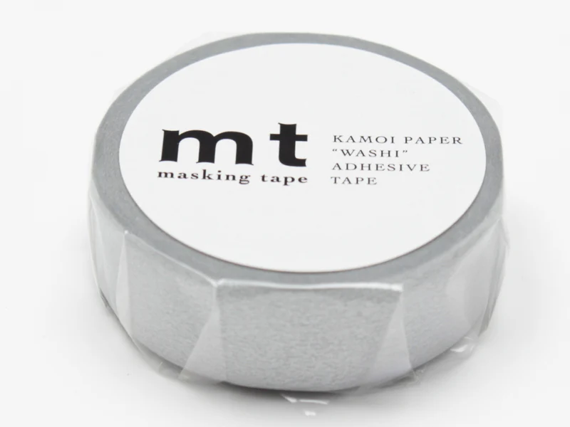 Masking tape uni - argent