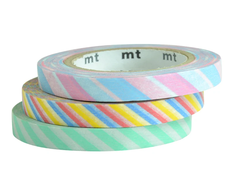 Masking tape trio slim - Bicolore twist pastel
